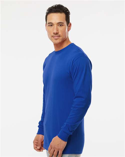 M&O Unisex Gold Soft Touch Long Sleeve T-Shirt - 4820 - 4820M Royal
