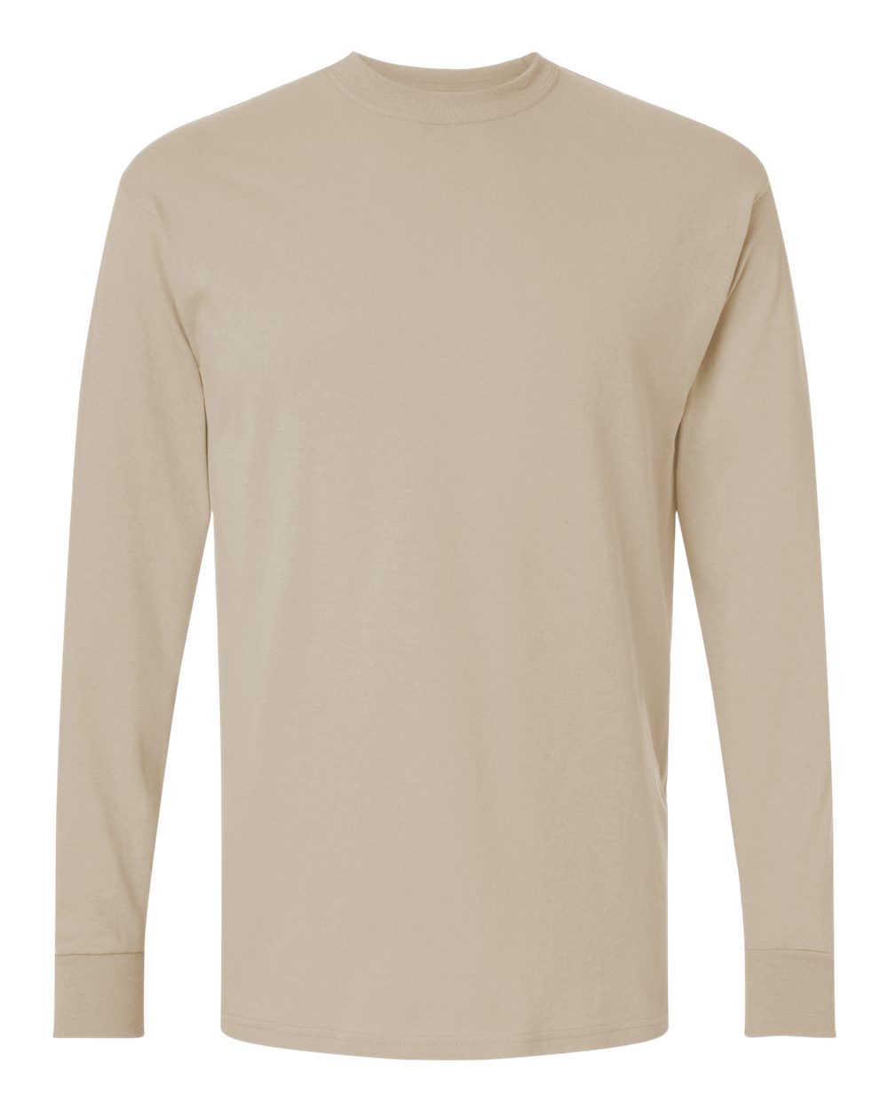 M&O Unisex Gold Soft Touch Long Sleeve T-Shirt - 4820 - 4820M Sand