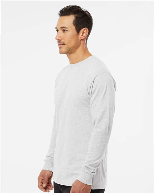 M&O Unisex Gold Soft Touch Long Sleeve T-Shirt - 4820 - 4820M Ash