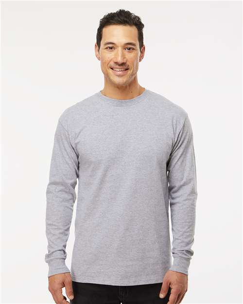 M&O Unisex Gold Soft Touch Long Sleeve T-Shirt - 4820 - 4820M Athletic Heather