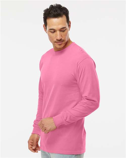M&O Unisex Gold Soft Touch Long Sleeve T-Shirt - 4820 - 4820M Azalea