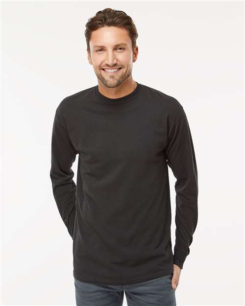 M&O Unisex Gold Soft Touch Long Sleeve T-Shirt - 4820 - 4820M Black