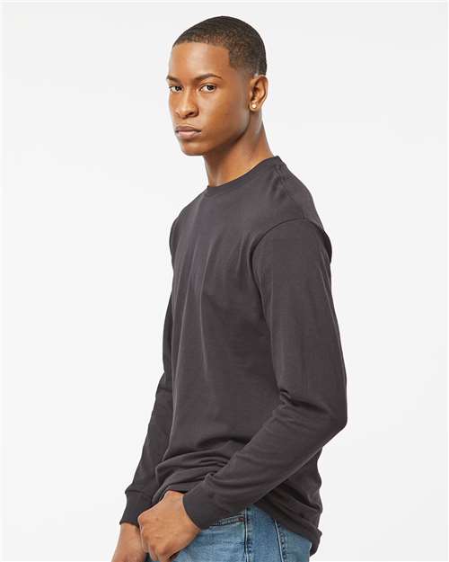 M&O Unisex Gold Soft Touch Long Sleeve T-Shirt - 4820 - 4820M Charcoal