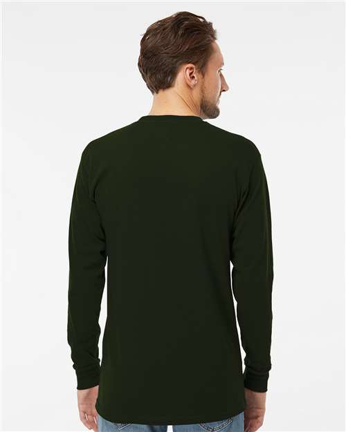 M&O Unisex Gold Soft Touch Long Sleeve T-Shirt - 4820 - 4820M Forest Green