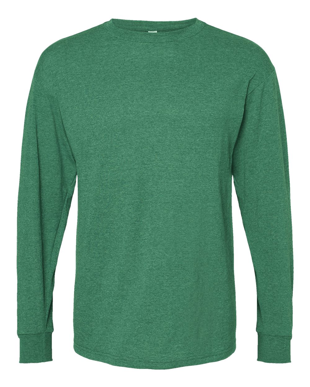 M&O Unisex Gold Soft Touch Long Sleeve T-Shirt - 4820 - 4820M Heather Kelly Green