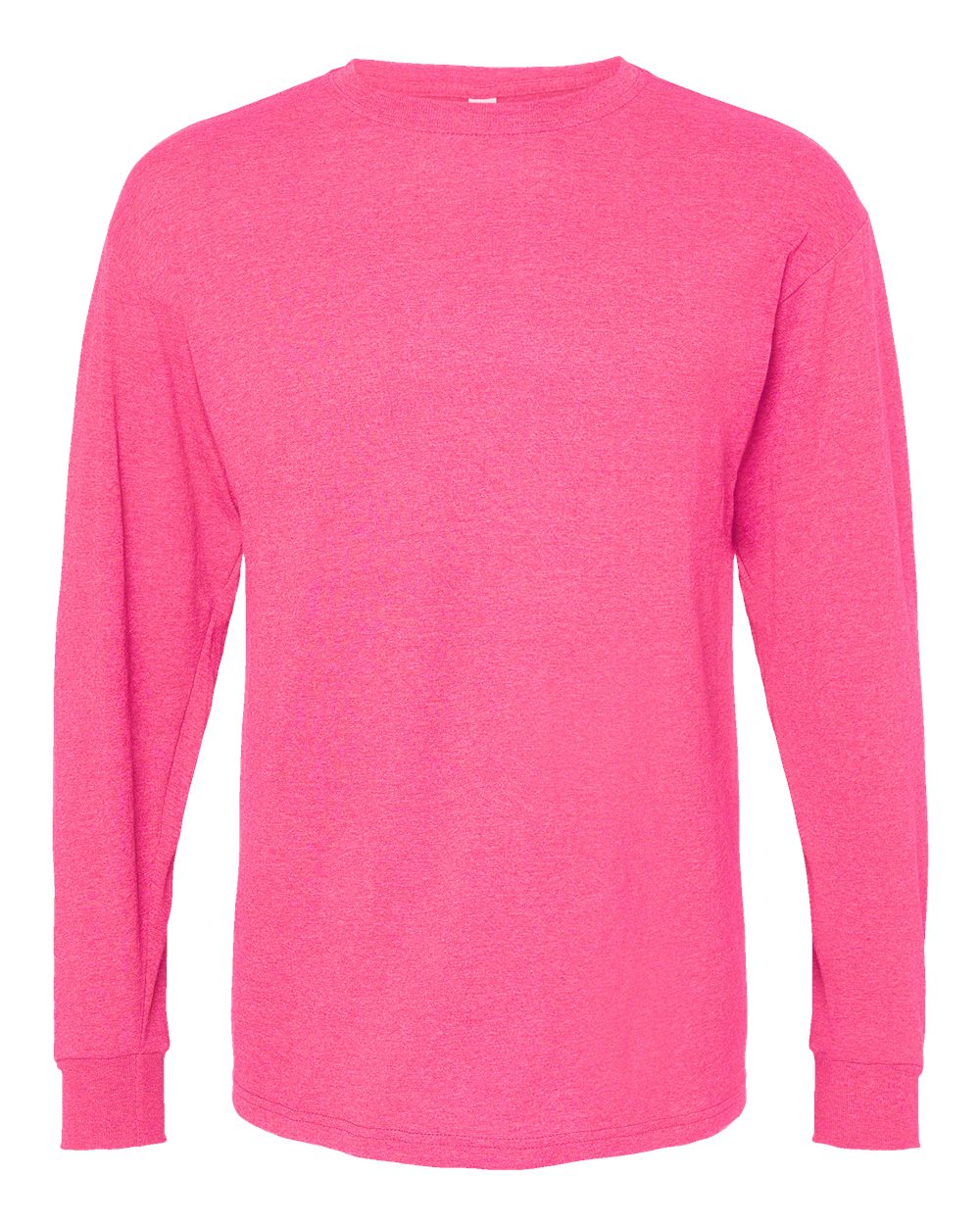 M&O Unisex Gold Soft Touch Long Sleeve T-Shirt - 4820 - 4820M Neon Pink