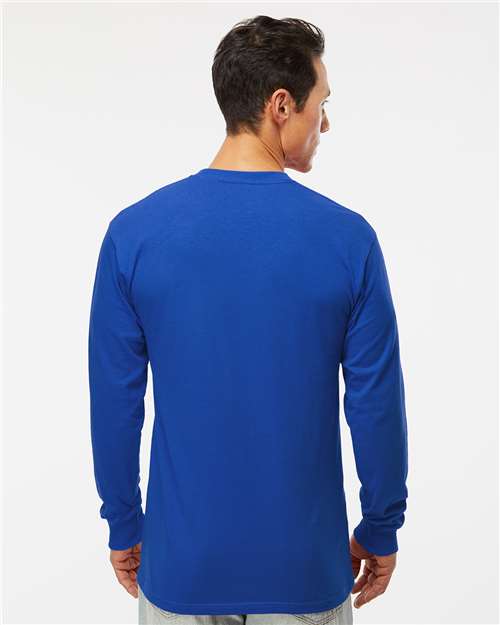 M&O Unisex Gold Soft Touch Long Sleeve T-Shirt - 4820 - 4820M Royal