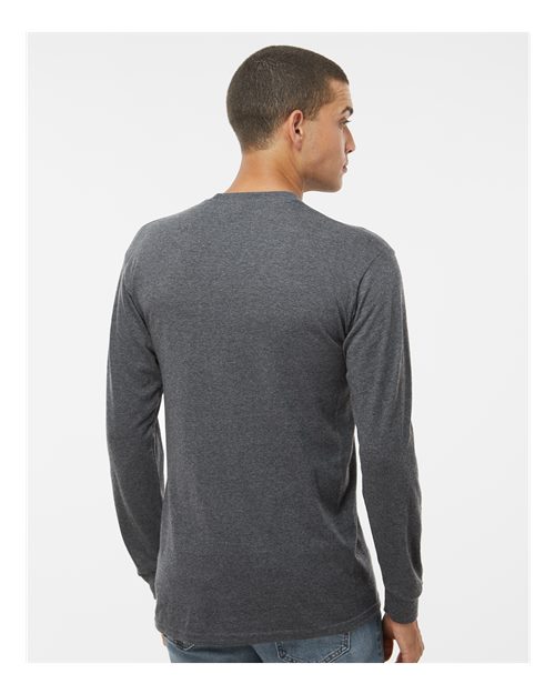 M&O Unisex Gold Soft Touch Long Sleeve T-Shirt - 4820 - 4820M Dark Heather