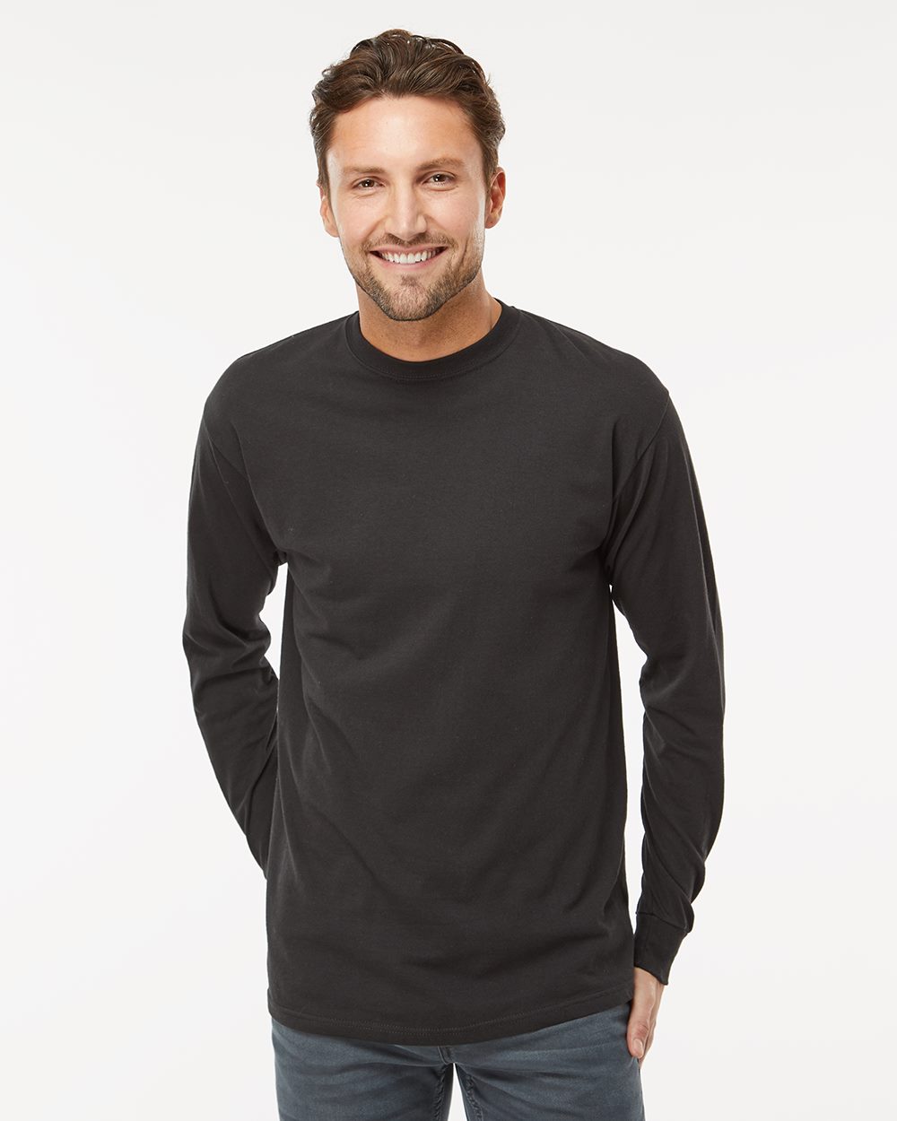 M&O Unisex Gold Soft Touch Long Sleeve T-Shirt - 4820 - 4820M