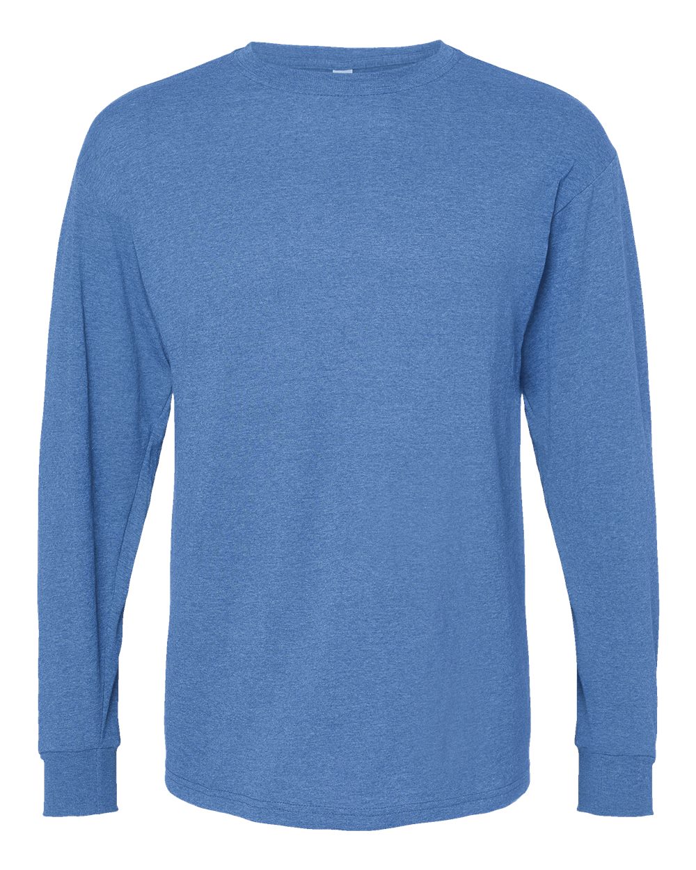 M&O Unisex Gold Soft Touch Long Sleeve T-Shirt - 4820 - 4820M Heather Royal