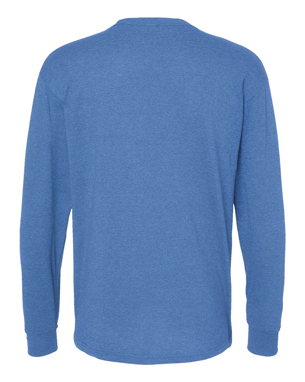 M&O Unisex Gold Soft Touch Long Sleeve T-Shirt - 4820 - 4820M Heather Royal