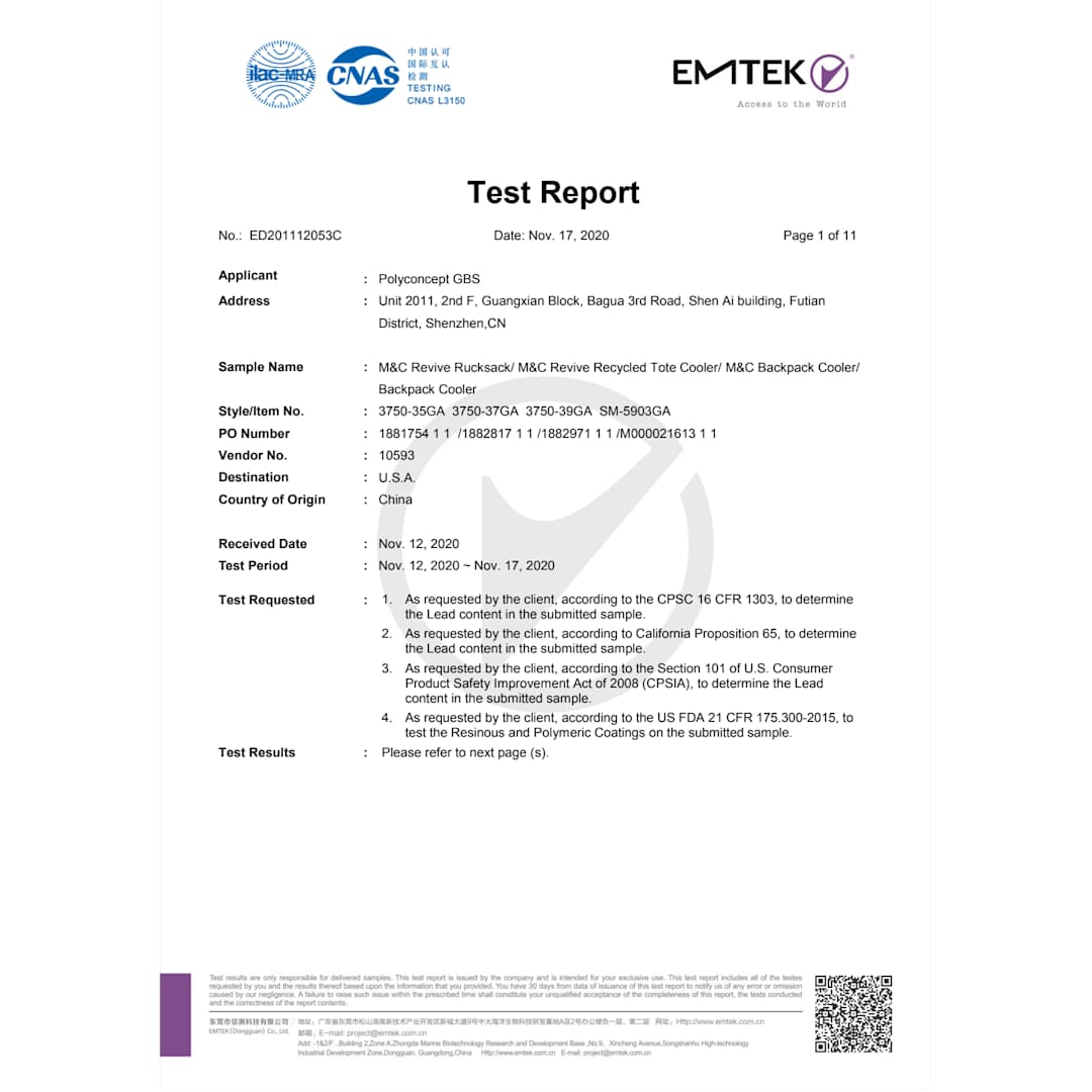 Merchant & Craft Merchant & Craft Revive Recycled 9 Can Tote Cooler - 3750-37 Gray