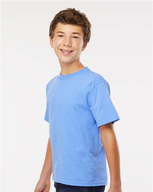 M&O Youth Gold Soft Touch T-Shirt - 4850 - 4850M Carolina Blue