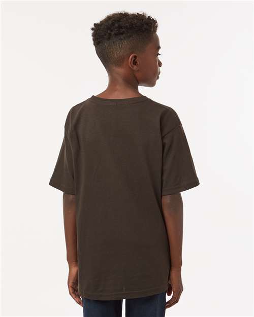 M&O Youth Gold Soft Touch T-Shirt - 4850 - 4850M Chocolate