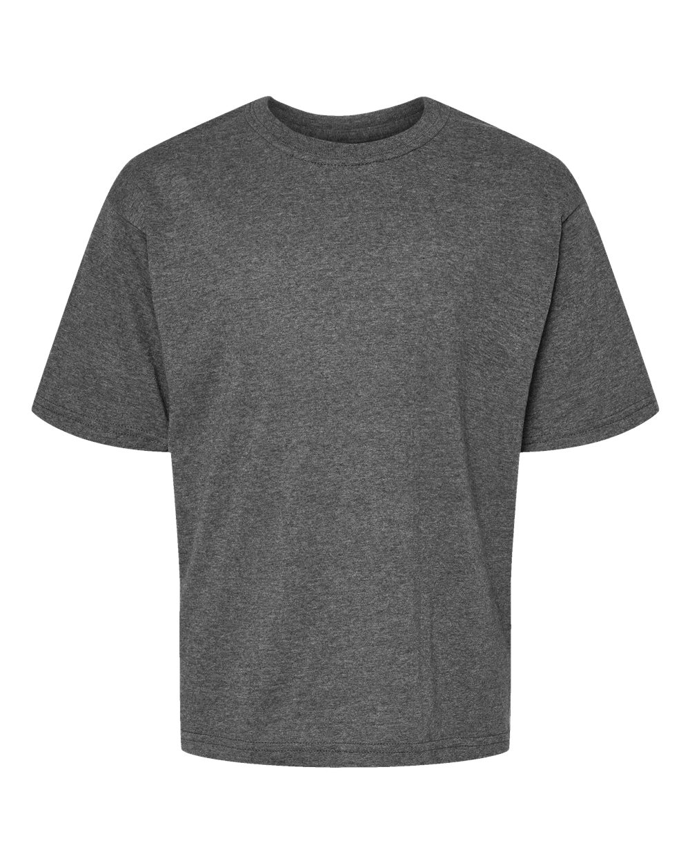 M&O Youth Gold Soft Touch T-Shirt - 4850 - 4850M Dark Heather