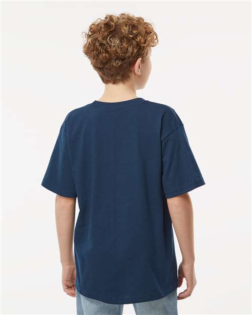 M&O Youth Gold Soft Touch T-Shirt - 4850 - 4850M Deep Navy