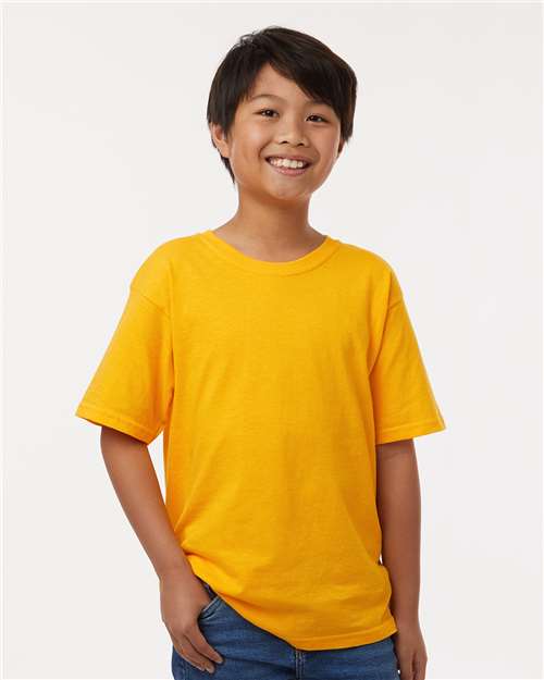 M&O Youth Gold Soft Touch T-Shirt - 4850 - 4850M Gold