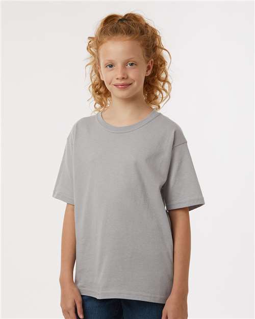 M&O Youth Gold Soft Touch T-Shirt - 4850 - 4850M Gravel