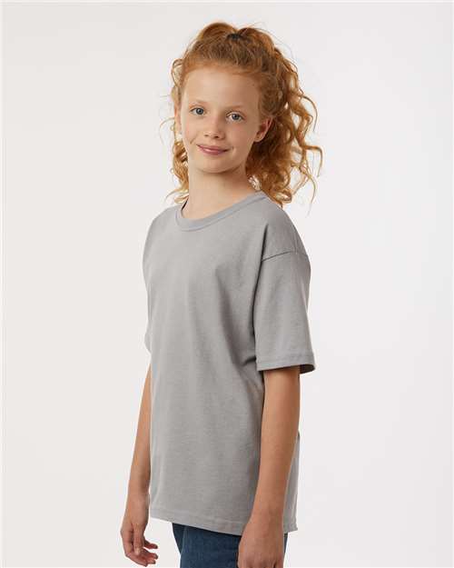 M&O Youth Gold Soft Touch T-Shirt - 4850 - 4850M Gravel