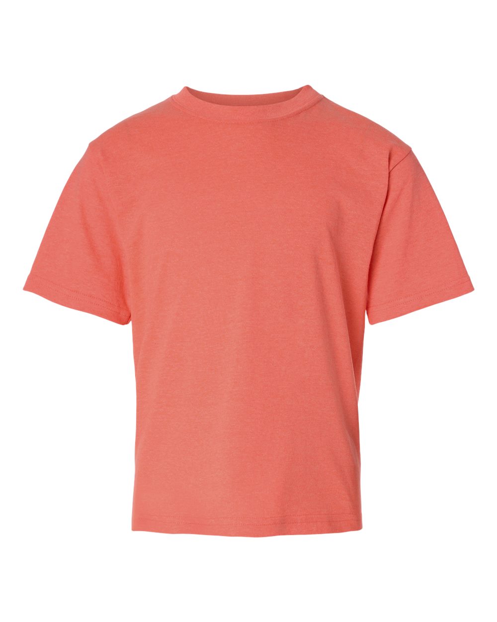 M&O Youth Gold Soft Touch T-Shirt - 4850 - 4850M Heather Coral