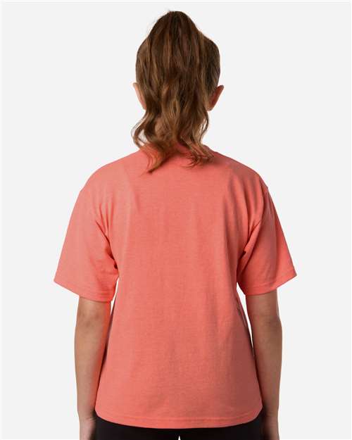M&O Youth Gold Soft Touch T-Shirt - 4850 - 4850M Heather Coral