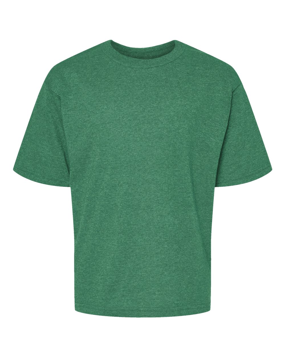 M&O Youth Gold Soft Touch T-Shirt - 4850 - 4850M Heather Kelly Green
