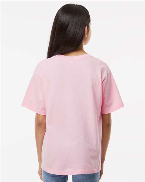 M&O Youth Gold Soft Touch T-Shirt - 4850 - 4850M Light Pink