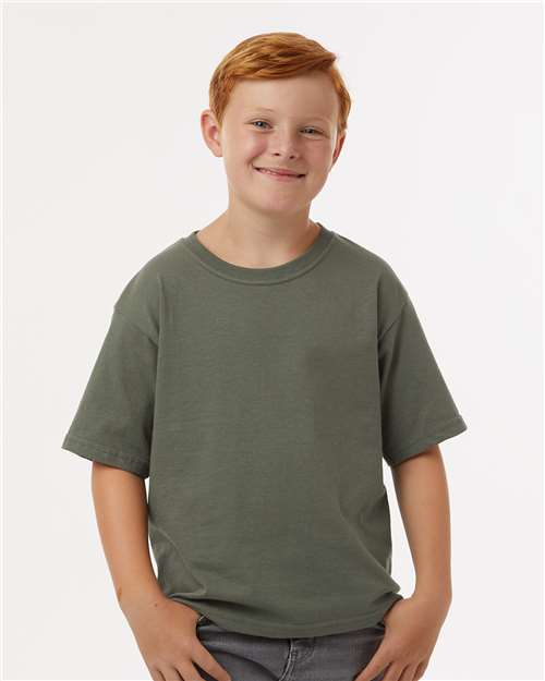 M&O Youth Gold Soft Touch T-Shirt - 4850 - 4850M Military Green