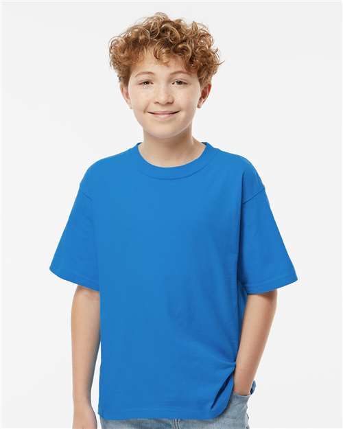 M&O Youth Gold Soft Touch T-Shirt - 4850 - 4850M Ocean Blue