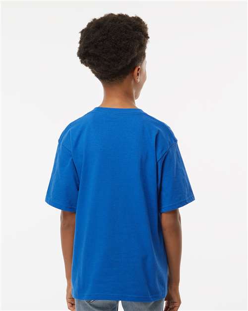 M&O Youth Gold Soft Touch T-Shirt - 4850 - 4850M Royal