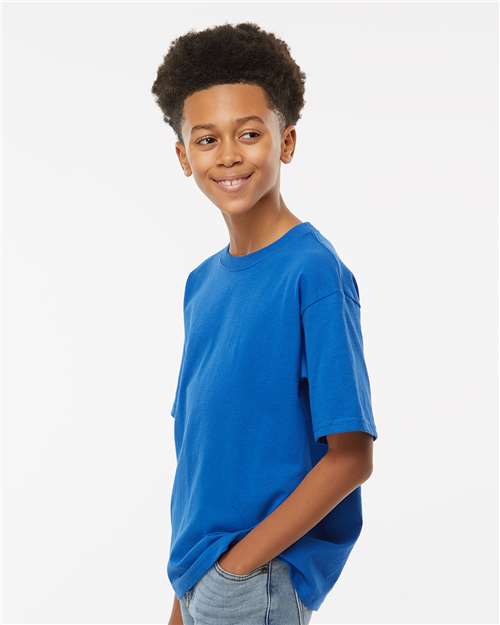 M&O Youth Gold Soft Touch T-Shirt - 4850 - 4850M Royal