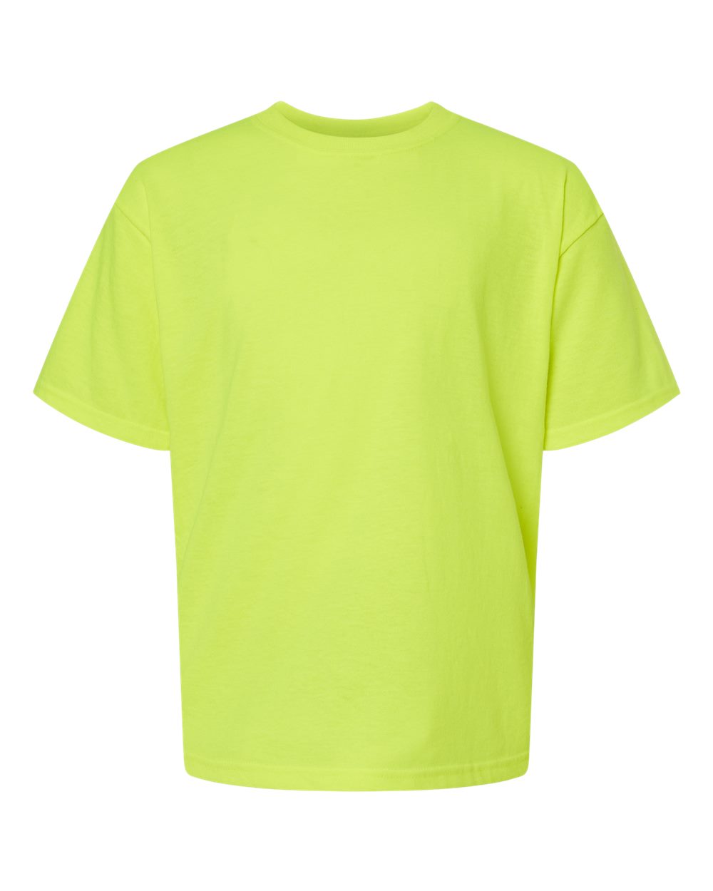 M&O Youth Gold Soft Touch T-Shirt - 4850 - 4850M Safety Green