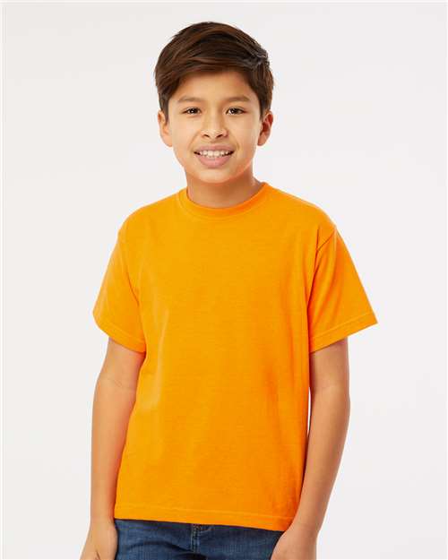 M&O Youth Gold Soft Touch T-Shirt - 4850 - 4850M Safety Orange