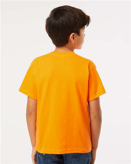 M&O Youth Gold Soft Touch T-Shirt - 4850 - 4850M Safety Orange