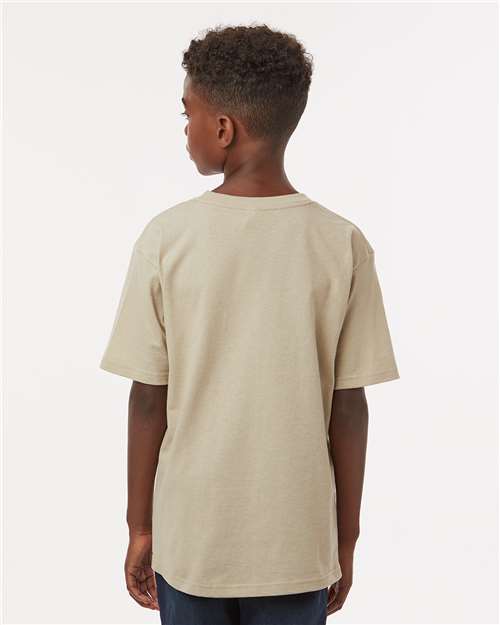 M&O Youth Gold Soft Touch T-Shirt - 4850 - 4850M Sand
