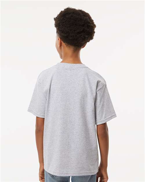 M&O Youth Gold Soft Touch T-Shirt - 4850 - 4850M Sport Grey