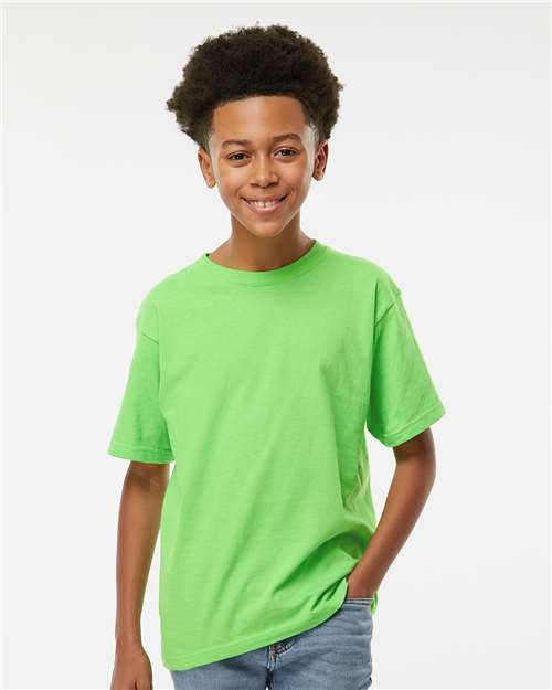 M&O Youth Gold Soft Touch T-Shirt - 4850 - 4850M Vivid Lime