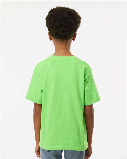 M&O Youth Gold Soft Touch T-Shirt - 4850 - 4850M Vivid Lime