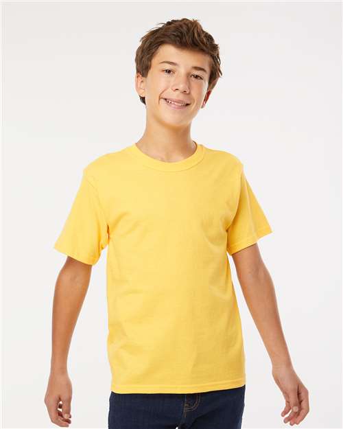 M&O Youth Gold Soft Touch T-Shirt - 4850 - 4850M Yellow
