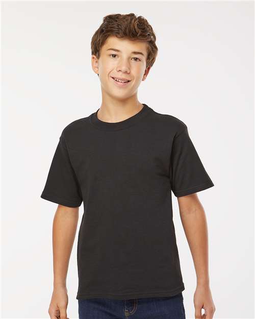 M&O Youth Gold Soft Touch T-Shirt - 4850 - 4850M Black