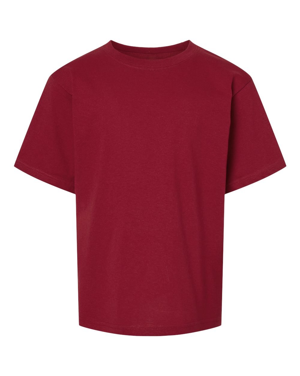 M&O Youth Gold Soft Touch T-Shirt - 4850 - 4850M Cardinal Red