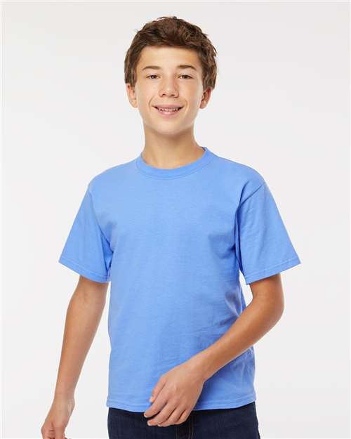 M&O Youth Gold Soft Touch T-Shirt - 4850 - 4850M Carolina Blue