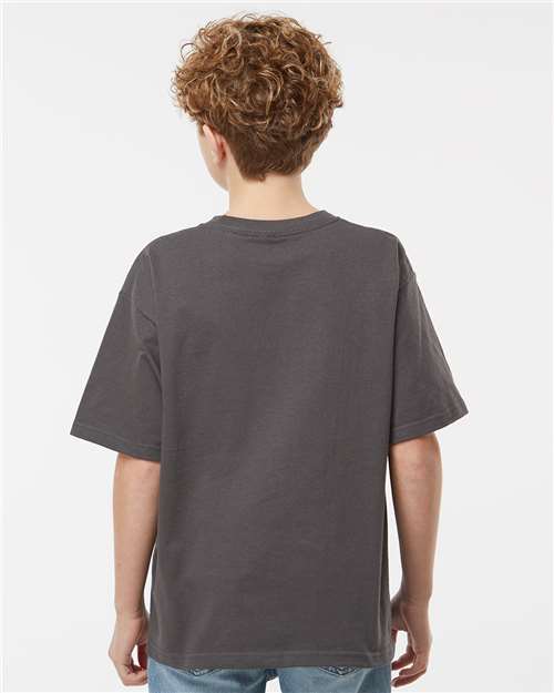 M&O Youth Gold Soft Touch T-Shirt - 4850 - 4850M Charcoal