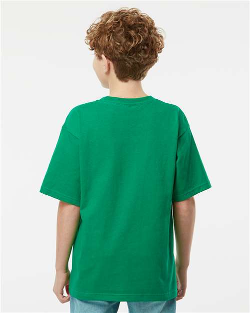 M&O Youth Gold Soft Touch T-Shirt - 4850 - 4850M Fine Kelly Green