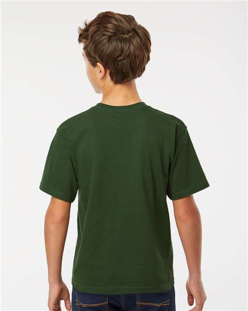 M&O Youth Gold Soft Touch T-Shirt - 4850 - 4850M Forest Green