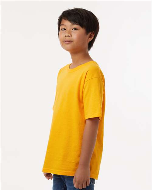 M&O Youth Gold Soft Touch T-Shirt - 4850 - 4850M Gold