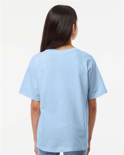 M&O Youth Gold Soft Touch T-Shirt - 4850 - 4850M Light Blue
