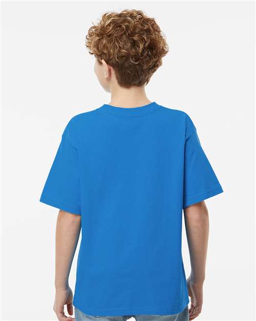 M&O Youth Gold Soft Touch T-Shirt - 4850 - 4850M Ocean Blue