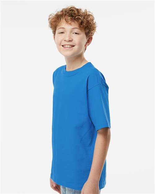 M&O Youth Gold Soft Touch T-Shirt - 4850 - 4850M Ocean Blue
