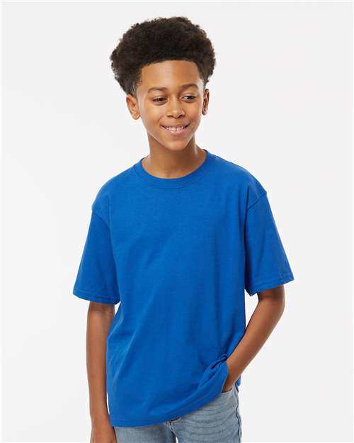 M&O Youth Gold Soft Touch T-Shirt - 4850 - 4850M Royal